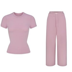 Skims Cotton Fleece Set in Dusk